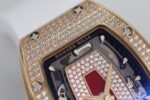 RM07 Full Paved Diamond RG ZF Best Edition Red Diamond Skeleton Dial On White Rubber Strap Asian CRMA2 Clone - Image 4
