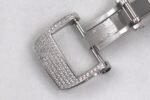 RM07 Full Paved Diamond SS ZF Best Edition White Diamond Skeleton Dial On White Rubber Strap Asian CRMA2 Clone - Image 9