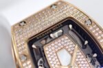 RM07 Paved Snowflake Cut Diamonds RG ZF Best Edition White MOP Diamond Skeleton Dial On White Rubber Strap Asian CRMA2 Clone - Image 6