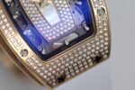 RM07 Full Paved Diamond RG ZF Best Edition White Diamond Skeleton Dial On White Rubber Strap Asian CRMA2 Clone - Image 5