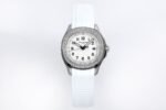 Aquanaut 5267 SS PPF 1:1 Best Edition White Textured Dial On White Rubber Strap Ronda Quartz - Image 2