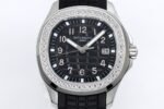 Aquanaut 5267 SS PPF 1:1 Best Edition Black Textured Dial On Black Rubber Strap Ronda Quartz - Image 3