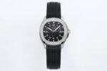 Aquanaut 5267 SS PPF 1:1 Best Edition Black Textured Dial On Black Rubber Strap Ronda Quartz