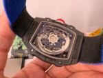 RM67-02 Black Inner Bezel  Real NTPT 1:1 Best Edition Skeleton Dial On Blue Nylon strap CRMA7 Clone - Image 4