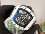 RM 61-01 Yohan Blake White NTPT ZF 1:1 Best Edition on Black Rubber Strap RMUL2 Super Clone - Image 2
