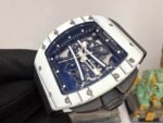 RM 61-01 Yohan Blake White NTPT ZF 1:1 Best Edition on Black Rubber Strap RMUL2 Super Clone - Image 3