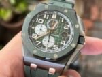 Royal Oak Offshore 44mm Green Ceramic TKF Best Edition Green Dial on Green Rubber Strap A3126 - Image 4