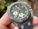 Royal Oak Offshore 44mm Green Ceramic TKF Best Edition Green Dial on Green Rubber Strap A3126 - Image 5