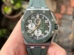 Royal Oak Offshore 44mm Green Ceramic TKF Best Edition Green Dial on Green Rubber Strap A3126