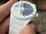 Royal Oak 15500 White Ceramic APSF 1:1 Best Edition Blue Starry Dial On White Ceramic Bracelet SA4302 Super Clone - Image 4