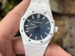 Royal Oak 15500 White Ceramic APSF 1:1 Best Edition Blue Starry Dial On White Ceramic Bracelet SA4302 Super Clone - Image 3