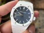 Royal Oak 15500 White Ceramic APSF 1:1 Best Edition Blue Starry Dial On White Ceramic Bracelet SA4302 Super Clone - Image 5