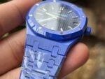 Royal Oak 15500 Blue Ceramic APSF 1:1 Best Edition Blue Starry Dial On Blue Ceramic Bracelet SA4302 Super Clone - Image 5