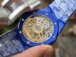 Royal Oak 15500 Blue Ceramic APSF 1:1 Best Edition Silver Dial On Blue Ceramic Bracelet SA4302 Super Clone - Image 8