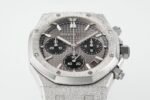 Royal Oak Chrono 26240 Frosted SS APSF 1:1 Best Edition Gray/Black Dial On Bracelet SA4401 Super Clone - Image 4