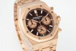 Royal Oak Chrono 26240OR RG APSF 1:1 Best Edition Brown Dial RG Subdial On RG Bracelet SA4401 Super Clone - Image 2