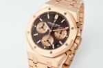 Royal Oak Chrono 26240OR RG APSF 1:1 Best Edition Brown Dial RG Subdial On RG Bracelet SA4401 Super Clone - Image 3