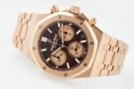 Royal Oak Chrono 26240OR RG APSF 1:1 Best Edition Brown Dial RG Subdial On RG Bracelet SA4401 Super Clone - Image 5