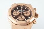 Royal Oak Chrono 26240OR RG APSF 1:1 Best Edition Brown Dial RG Subdial On RG Bracelet SA4401 Super Clone - Image 4