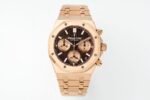Royal Oak Chrono 26240OR RG APSF 1:1 Best Edition Brown Dial RG Subdial On RG Bracelet SA4401 Super Clone