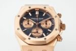 Royal Oak Chrono 26240OR RG APSF 1:1 Best Edition Blue Dial RG Subdial On RG Bracelet SA4401 Super Clone - Image 5