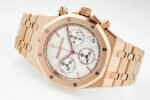 Royal Oak Chrono 26240OR RG APSF 1:1 Best Edition Silver Dial on RG Bracelet SA4401 Super Clone - Image 5