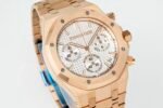 Royal Oak Chrono 26240OR RG APSF 1:1 Best Edition Silver Dial on RG Bracelet SA4401 Super Clone - Image 2