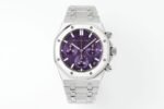 Royal Oak Chrono 26240 SS APSF 1:1 Best Edition Purple Dial on SS Bracelet SA4401 Super Clone