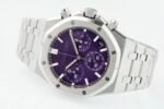 Royal Oak Chrono 26240 SS APSF 1:1 Best Edition Purple Dial on SS Bracelet SA4401 Super Clone - Image 5