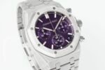 Royal Oak Chrono 26240 SS APSF 1:1 Best Edition Purple Dial on SS Bracelet SA4401 Super Clone - Image 2