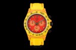 Daytona DIW Yellow Carbon DIWF Best Edition Red Dial On Yellow Nylon Strap A4801