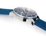 SuperOcean 42mm AB2010 SS OMF 1:1 Best Edition Blue Dial Blue Ceramic Bezel on Blue Rubber strap A2824 - Image 7