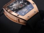 RM001 Real PR RG YSF Skeleton Dial on black Rubber Strap Asian Tourbillon - Image 7