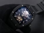 RM001 Real PR DLC YSF Skeleton Dial on black Rubber Strap Asian Tourbillon - Image 3