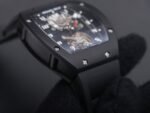 RM001 Real PR DLC YSF Skeleton Dial on black Rubber Strap Asian Tourbillon - Image 7