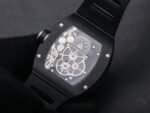 RM001 Real PR DLC YSF Skeleton Dial on black Rubber Strap Asian Tourbillon - Image 8