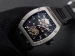 RM001 Real PR SS YSF Skeleton Dial on black Rubber Strap Asian Tourbillon - Image 3