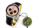 Navitimer B01 43mm SS BLSF 1:1 Best Edition RG Dial Black Subdial On Black Leather Strap A7750 - Image 2
