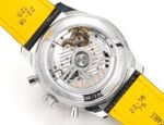 Navitimer B01 43mm SS BLSF 1:1 Best Edition RG Dial Black Subdial On Black Leather Strap A7750 - Image 8