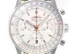 Navitimer B01 43mm SS BLSF 1:1 Best Edition White Dial On Brown Leather Strap A7750 - Image 5