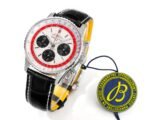 Navitimer B01 43mm SS BLSF 1:1 Best Edition White Dial Black Subdials On Black Leather Strap A7750 - Image 2