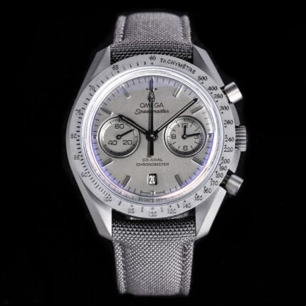 Speedmaster "Dark Side of The Moon" Real Ceramic OMF 1:1 Best Edition Black Black on Nylon Strap A9300