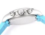 Daytona PVD Ceramic Bezel GETF Best Edition Skeleton Cyan Dial on Cyan Rubber Strap SA4130 - Image 6
