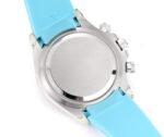Daytona PVD Ceramic Bezel GETF Best Edition Skeleton Cyan Dial on Cyan Rubber Strap SA4130 - Image 8