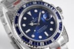 Submariner 40MM  White/Blue T Crystal BP Best Edition Black Dial On SS Bracelet 3186 CHS - Image 5
