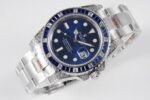 Submariner 40MM  White/Blue T Crystal BP Best Edition Black Dial On SS Bracelet 3186 CHS - Image 4