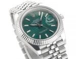 DateJust 41mm 126334 904 SS QF V2 1:1 Best Edition Green Fluted Dial Stick Marker On Jubilee Bracelet DD3235 - Image 3