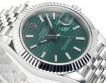 DateJust 41mm 126334 904 SS QF V2 1:1 Best Edition Green Fluted Dial Stick Marker On Jubilee Bracelet DD3235 - Image 5