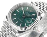 DateJust 41mm 126334 904 SS QF V2 1:1 Best Edition Green Fluted Dial Stick Marker On Jubilee Bracelet DD3235 - Image 4
