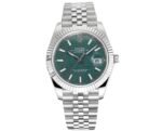 DateJust 41mm 126334 904 SS QF V2 1:1 Best Edition Green Fluted Dial Stick Marker On Jubilee Bracelet DD3235